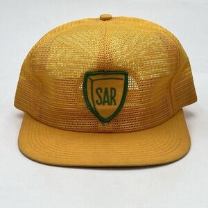 Vintage K-Brand SAR Hybrids All Mesh Snapback Trucker Hat Farmer USA Made